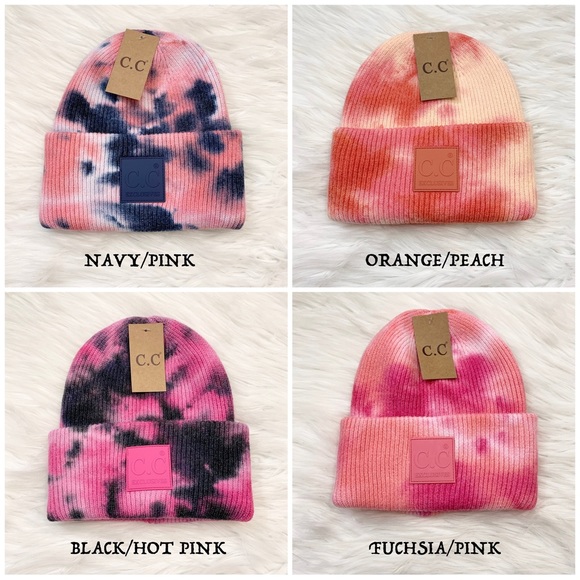 C.C Beanies Tie-Dye Cuffed Beanie for Adults, Winter Hats, Premium Warm Hat - Picture 3 of 3